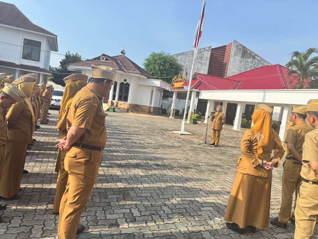 Inspektur Provinsi Lampung Pimpin Apel "Koordinasi Kinerja Inspektorat Provinsi Lampung"