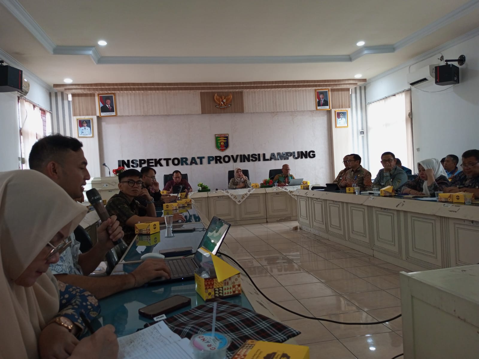 Koordinasi KPK-RI dengan Inspektorat Provinsi Lampung dalam Memaksimal kan Nilai MCSP Pemerintah Provinsi Lampung Tahun 2025