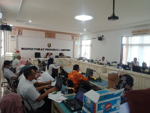 Bimtek  Managemen Risiko dan Penilaian Maturitas Sistem Pengendalian Intern Pemerintah (SPIP) Terintegrasi Inspektorat Provinsi Lampung